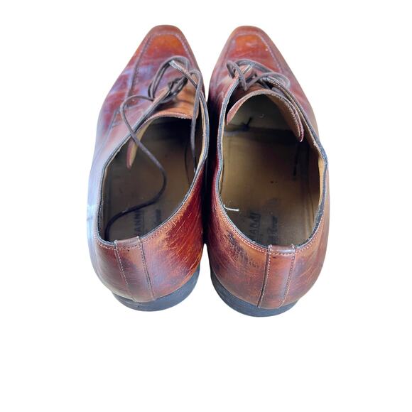 Magnanni Shoes Mens Size 11.5 Brown Derby Leather Lined Dress Square Toe main image 5